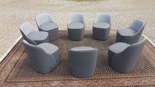 Design tafels en stoelen Stoel Lagranja, grijs